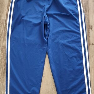 Mens Jerzees Wide Leg Baggy Polyester Track Pants Size 2XL drawstring Open Hem
